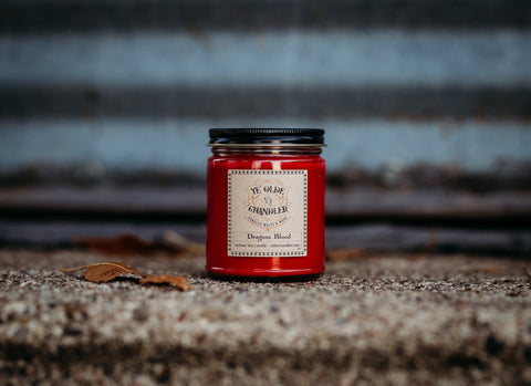 Dragons Blood 8oz Soy Candle - Ye’ Olde Chandler