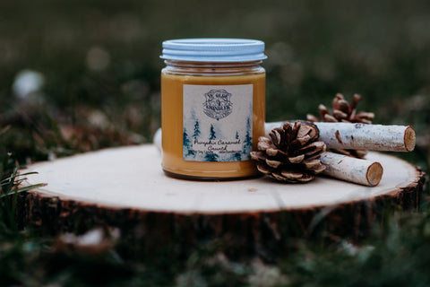 Pumpkin Caramel Crunch 8oz Soy Candle - Ye’ Olde Chandler